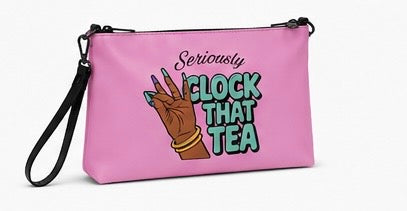 Babygirl's Seriously Clock That Tea Crossbody Bag