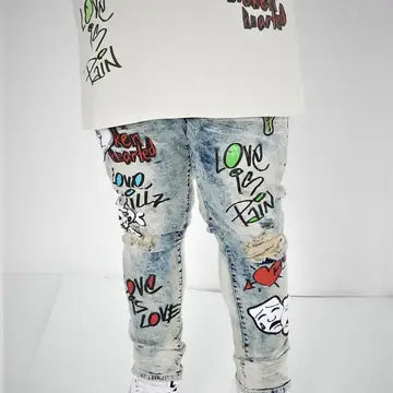 Love Kills Denim Set- Big & Tall