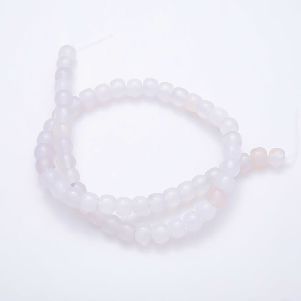6.5mm x 8mm Natural Gemstone Rounded Cube Bead Strand Finding | WA-00017