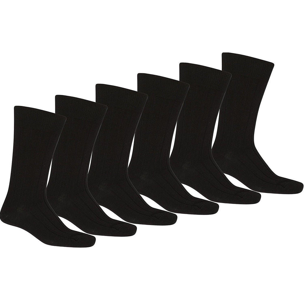 36 Pair Solid Black Dress Socks Essential for Your Wardrobe