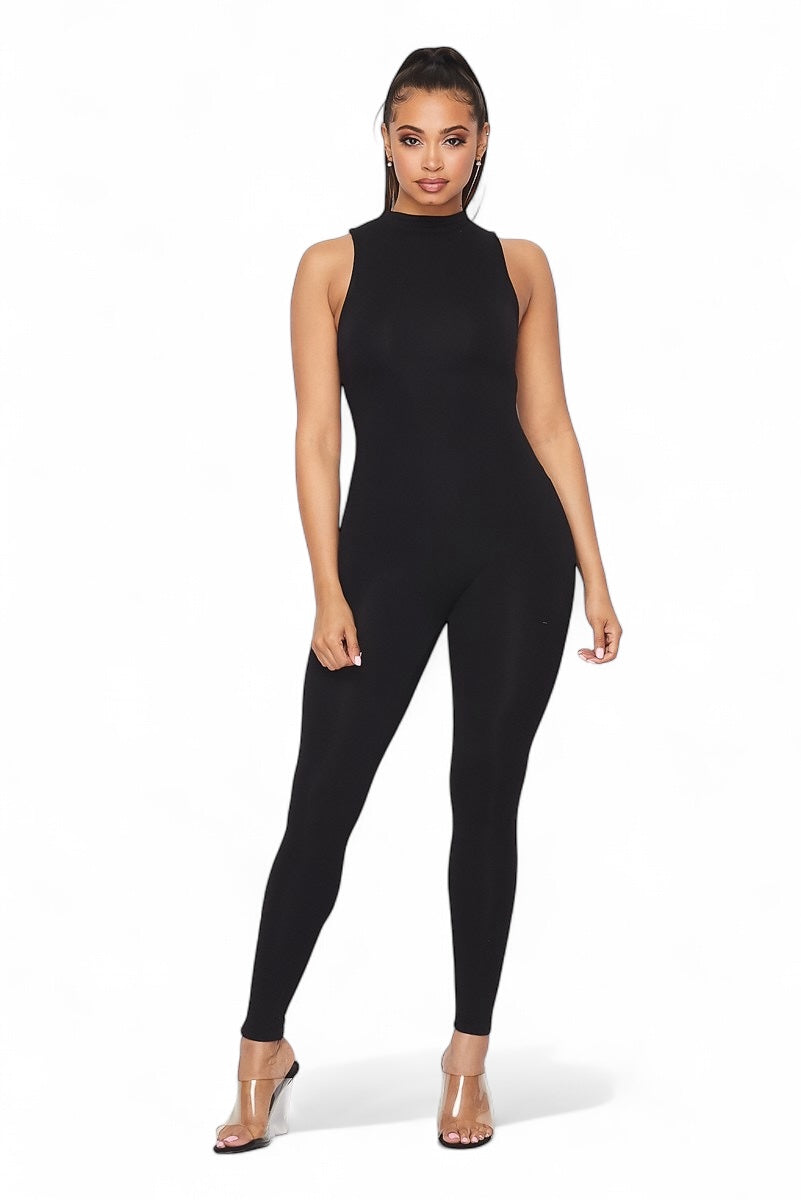 Selene Mock Neck Jumpsuit