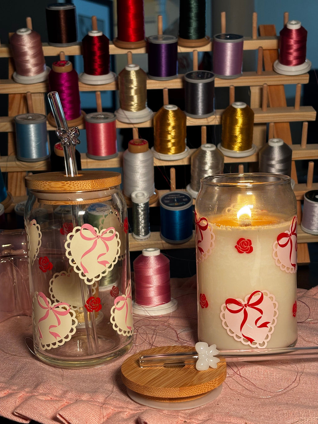 Doiley Coquette Glass Cup