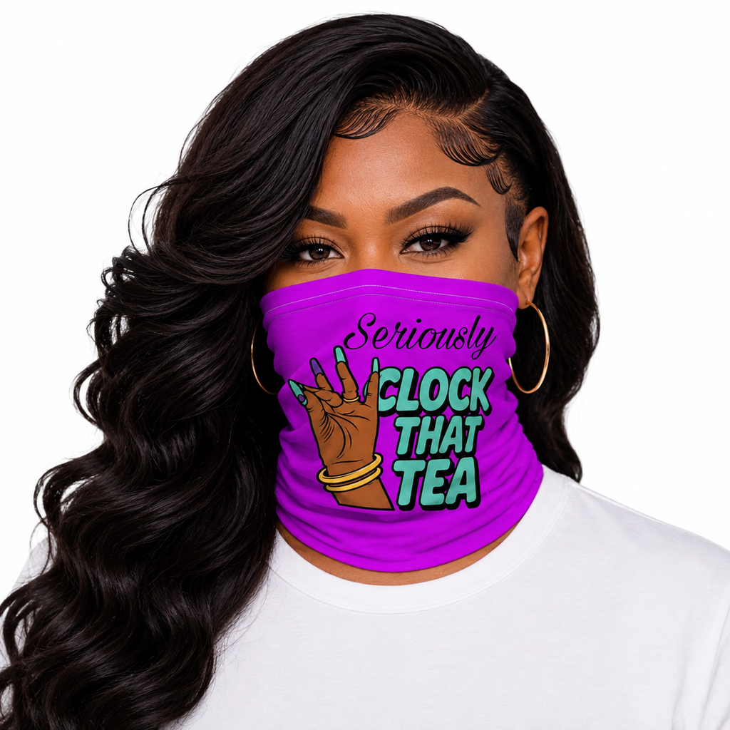 All-Purpose Reusable (Neck) Clock That Tea Face Mask