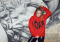 Love Heart Hoodie | Premium Hoodie | Bold Love in Red & Black