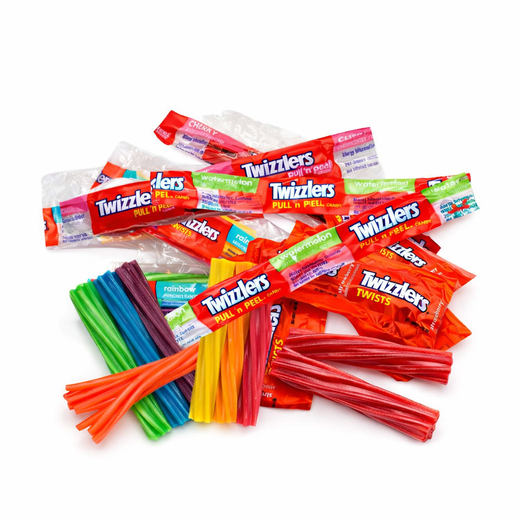 Twizzlers Twists & Pull ’N’ Peel Variety Pack Chewy Candy – Individually Wrapped – Bulk Value Bag