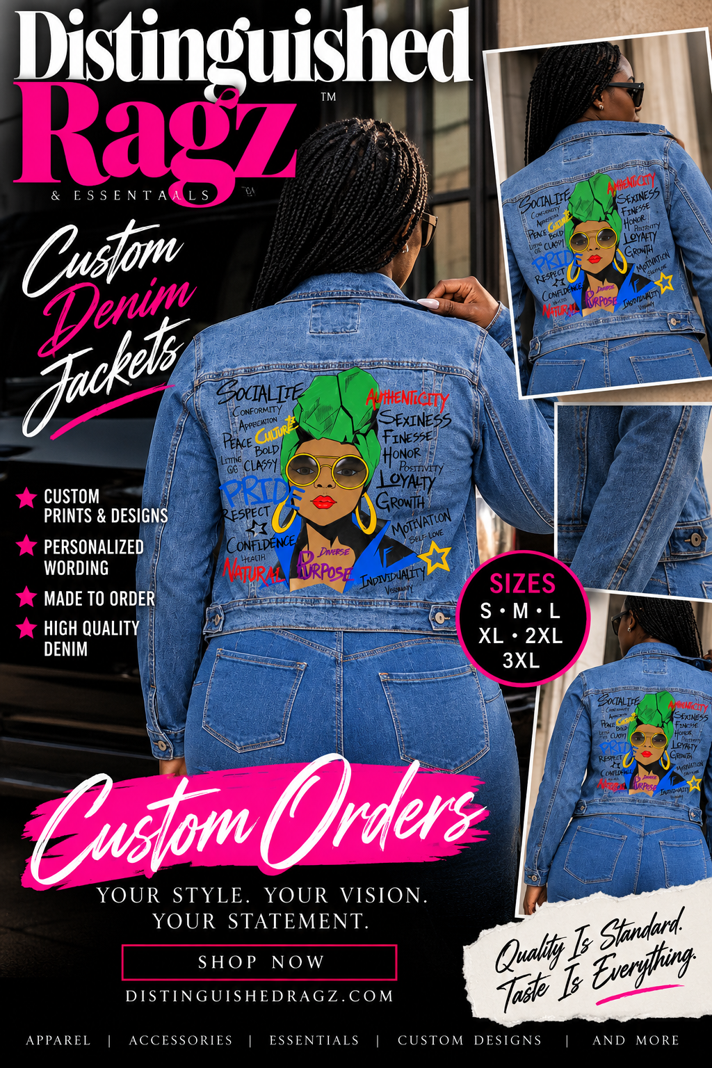 Distinguished Ragz "Authentic" Denim Classic-Cut Jacket