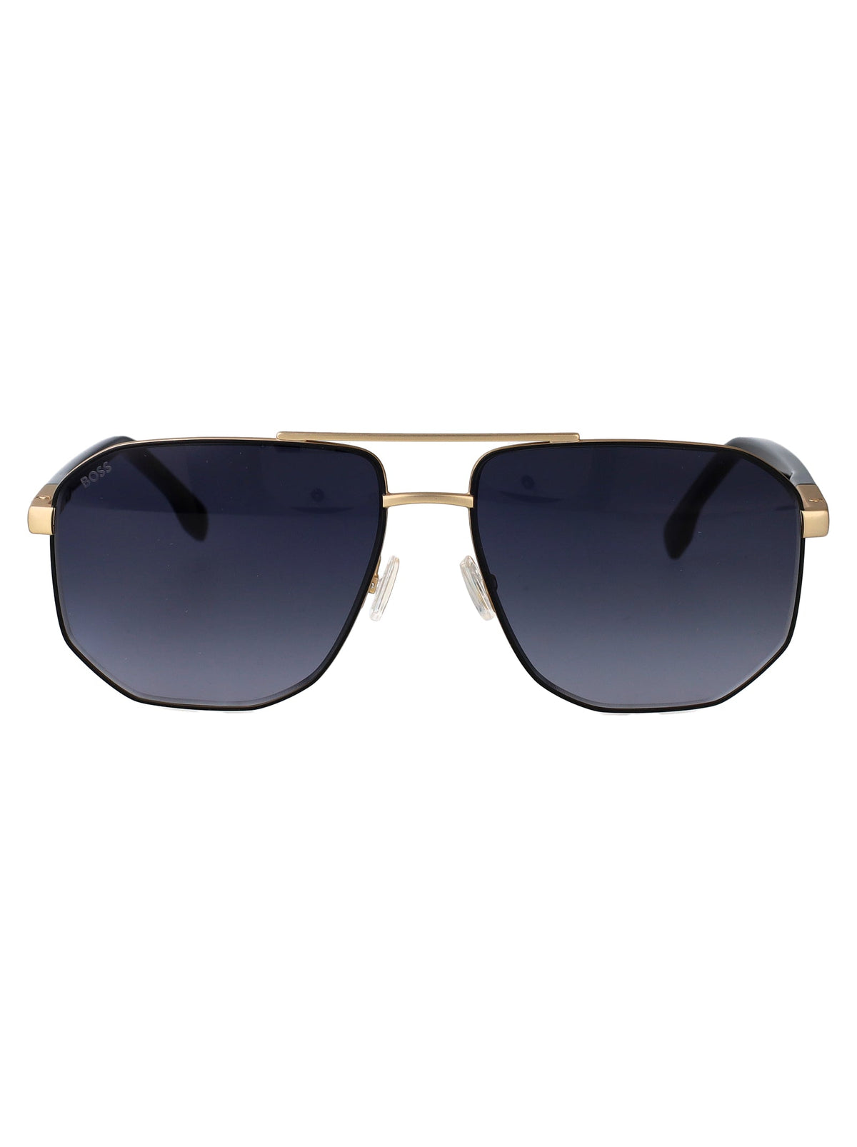 HUGO BOSS Men's Matte Steel Sunglasses