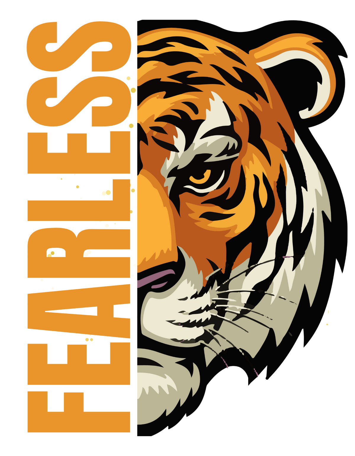 Fearless Tiger | Graphic Tee & Hoodie | Wear the Strength of the Fearless