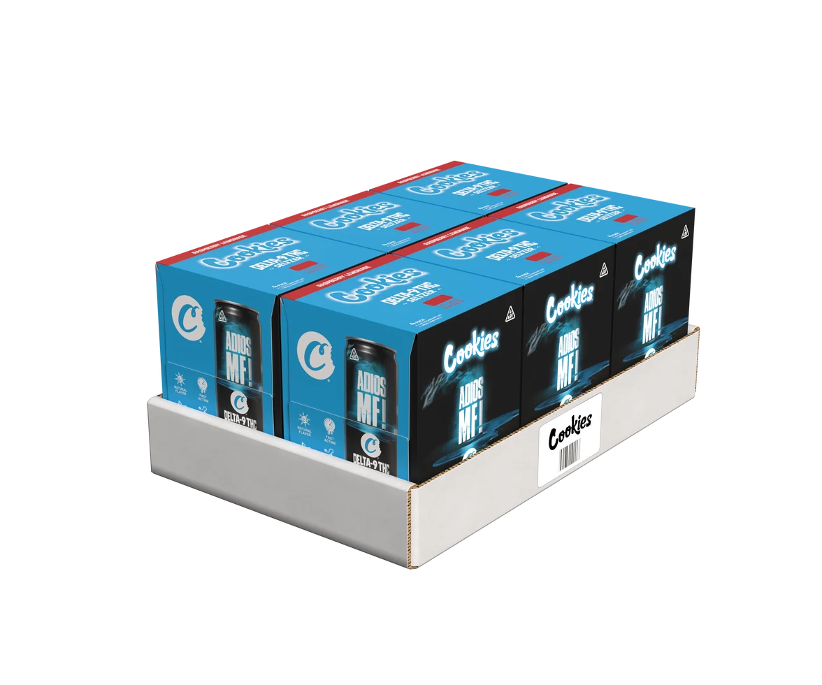 Cookies - Delta 9/THC Seltzer Can 10mg - Adios MF - 4 Pack
