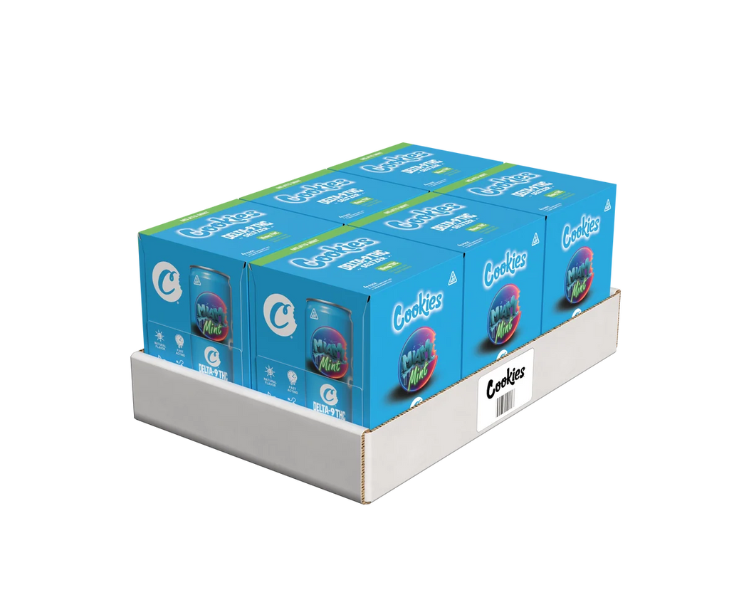 Cookies - Delta 9/THC Seltzer Can 10mg - Miami Mint - 4 Pack