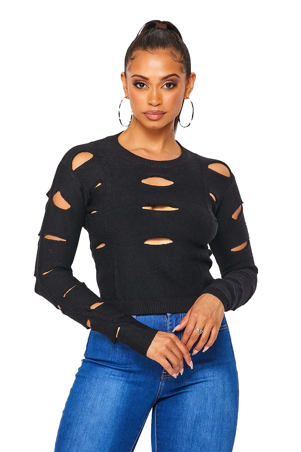Cut Out Sweater