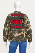 Distinguished Ragz "Unapologetically" Camo-Denim Classic-Cut Jacket