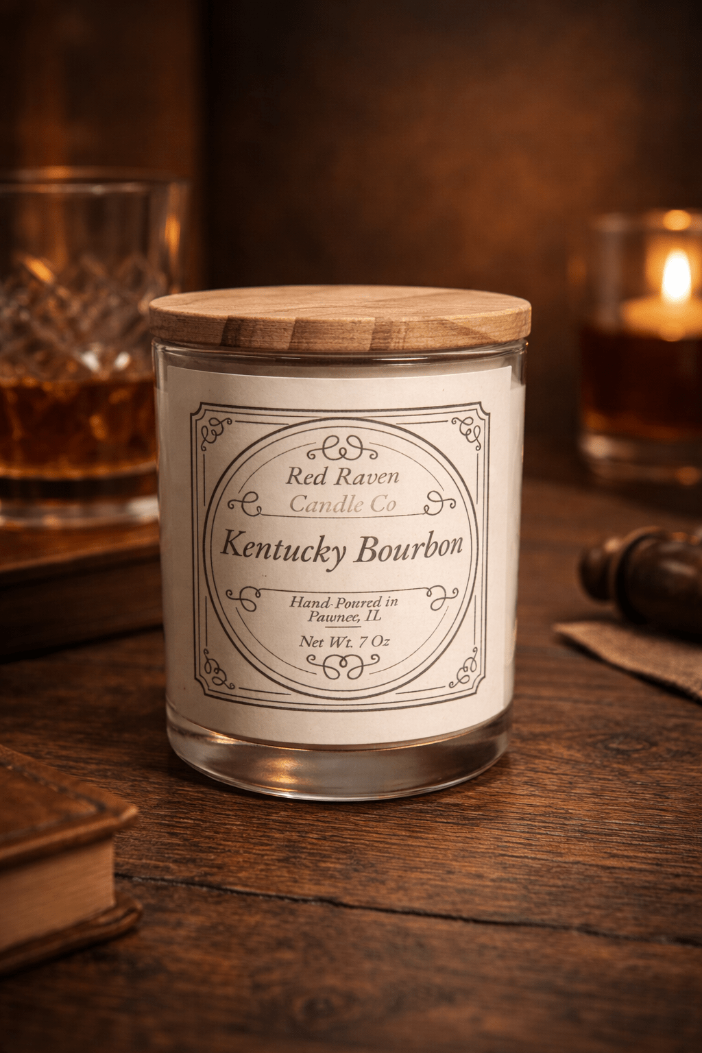 Kentucky Bourbon – 7oz Artisan Scented Candle