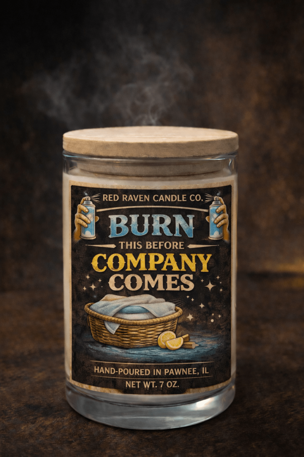 Burn This Before Company Comes – Funny Laundry Day Scented Candle