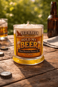 Hold My Beer Candle – Realistic Beer Glass Candle (12.25 oz)