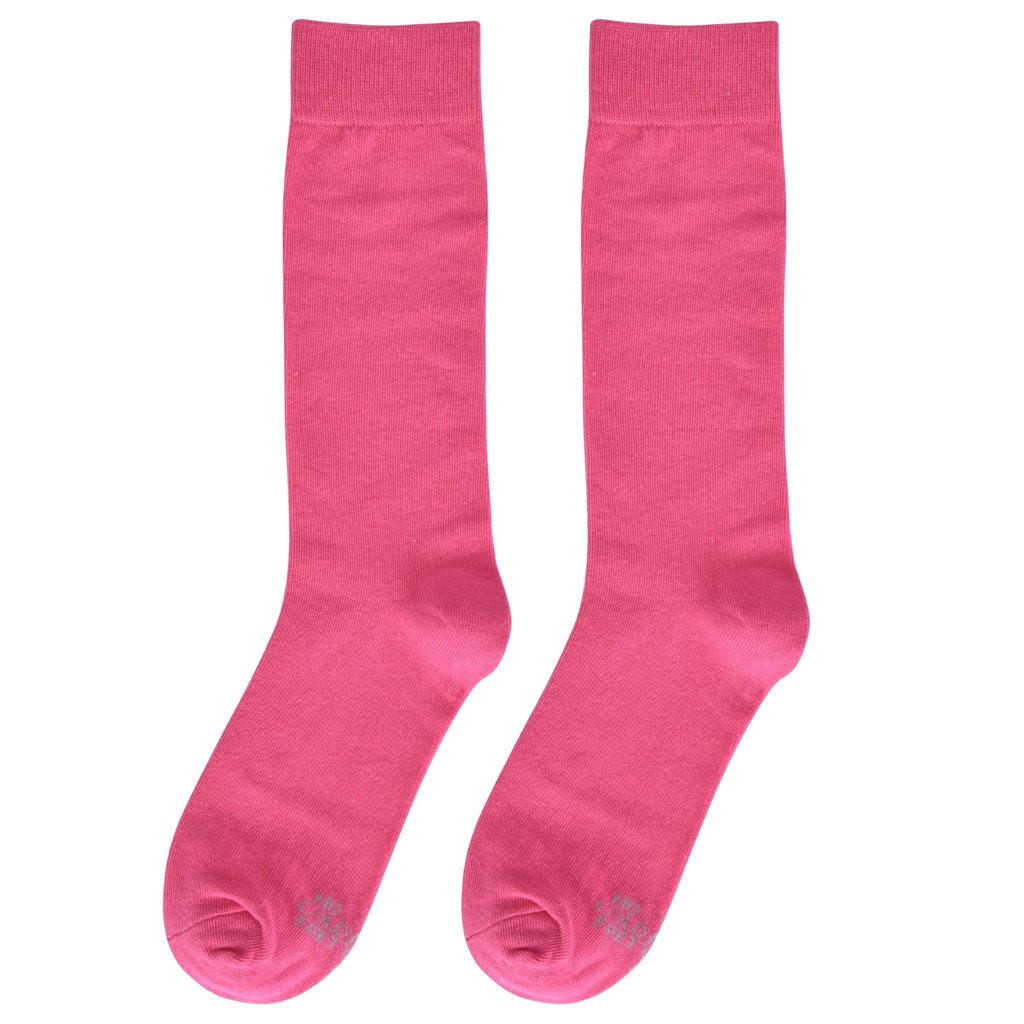 Solid Hot Pink Socks