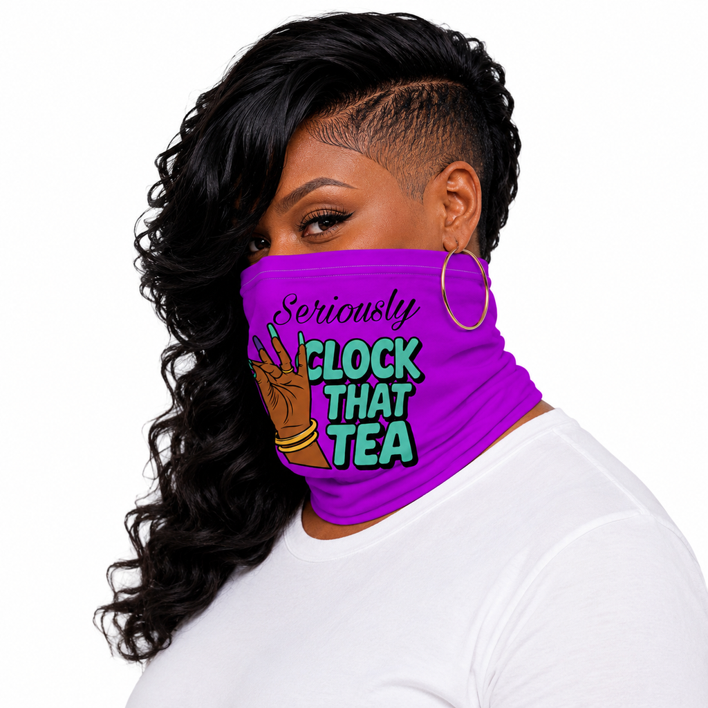 All-Purpose Reusable (Neck) Clock That Tea Face Mask