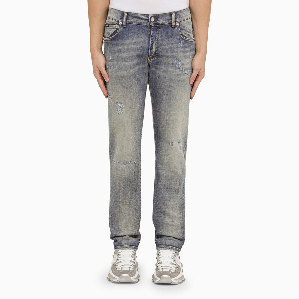 Dolce&Gabbana Light Blue Washed Slim Jeans