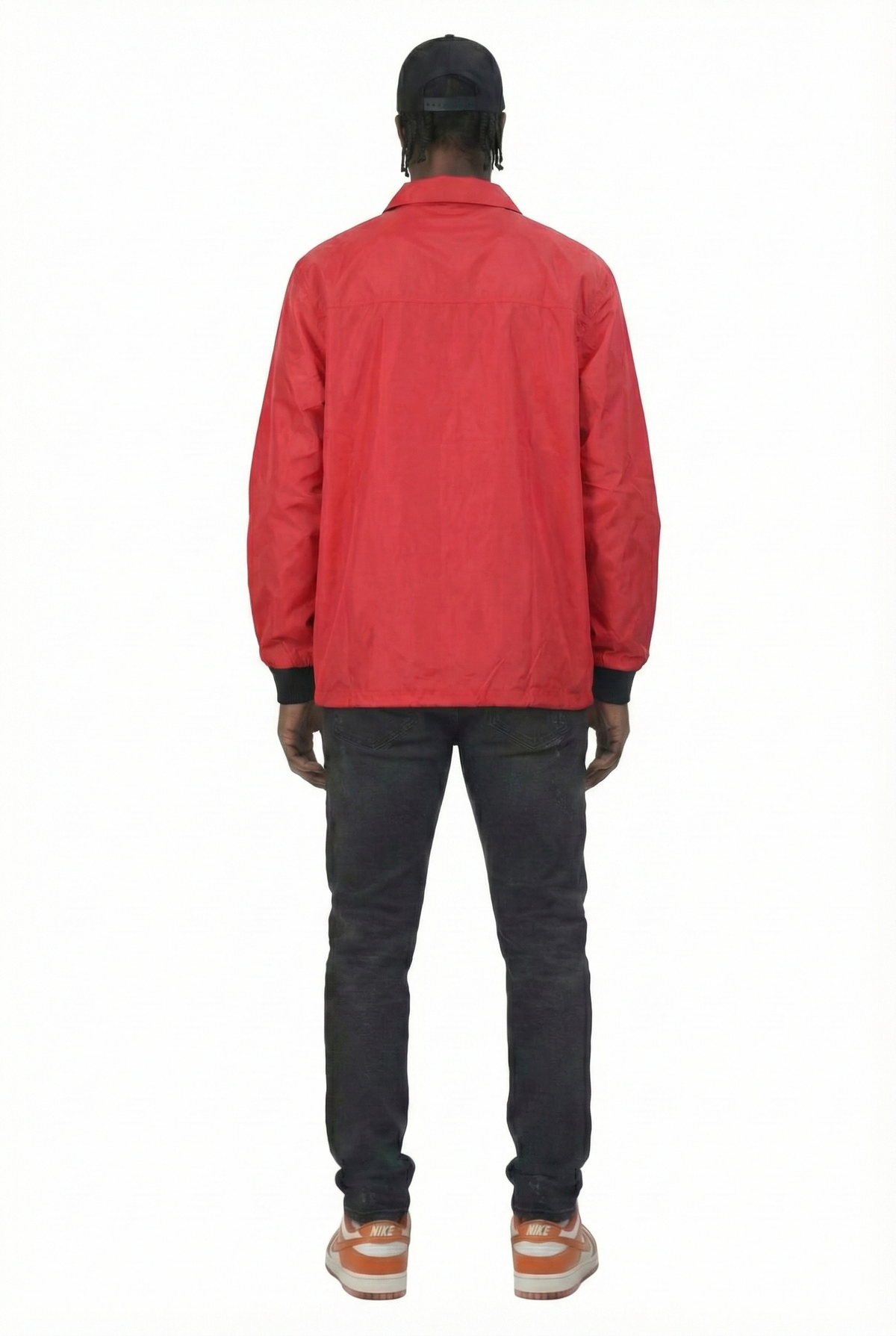 BEXTON Men's premium nylon long sleeve coach jacket with multi patches