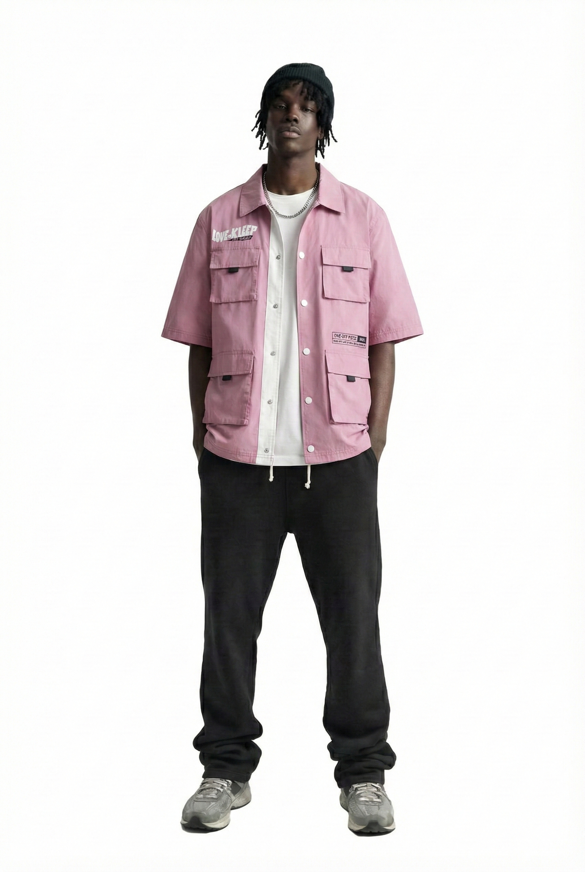Canon Men's premium crispy nylon short sleeve coach jacket
