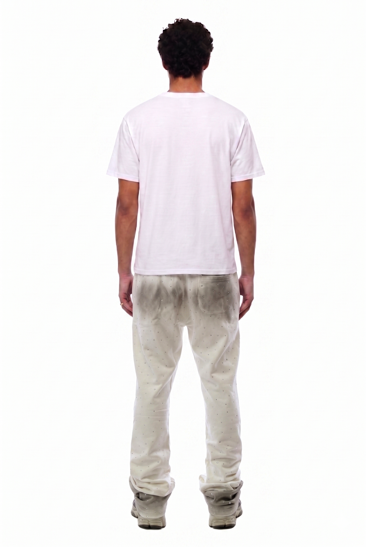 GLAZE Washed French Terry Stacked Jogger Pants