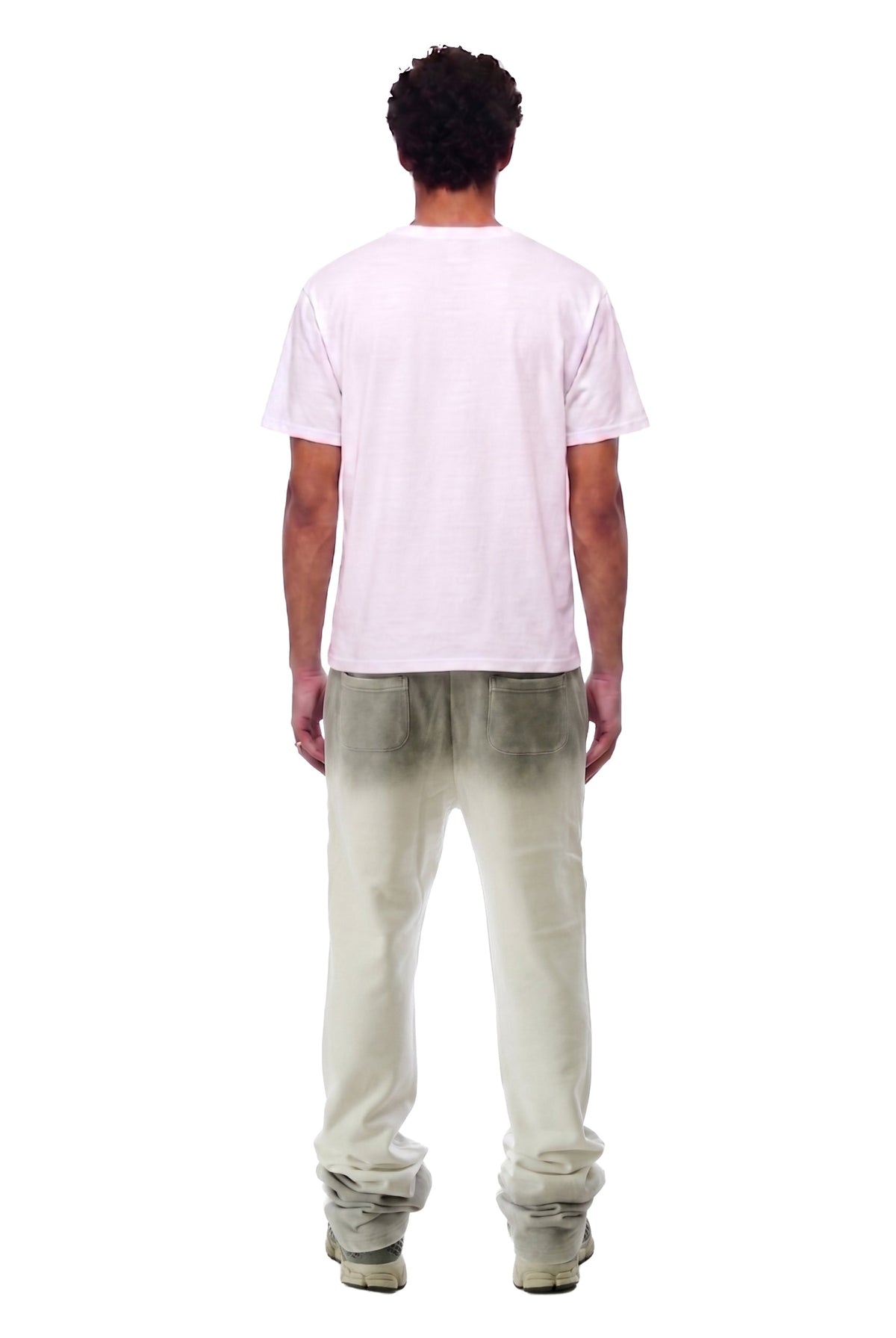 SMUDGE Washed French Terry Stacked Jogger Pants