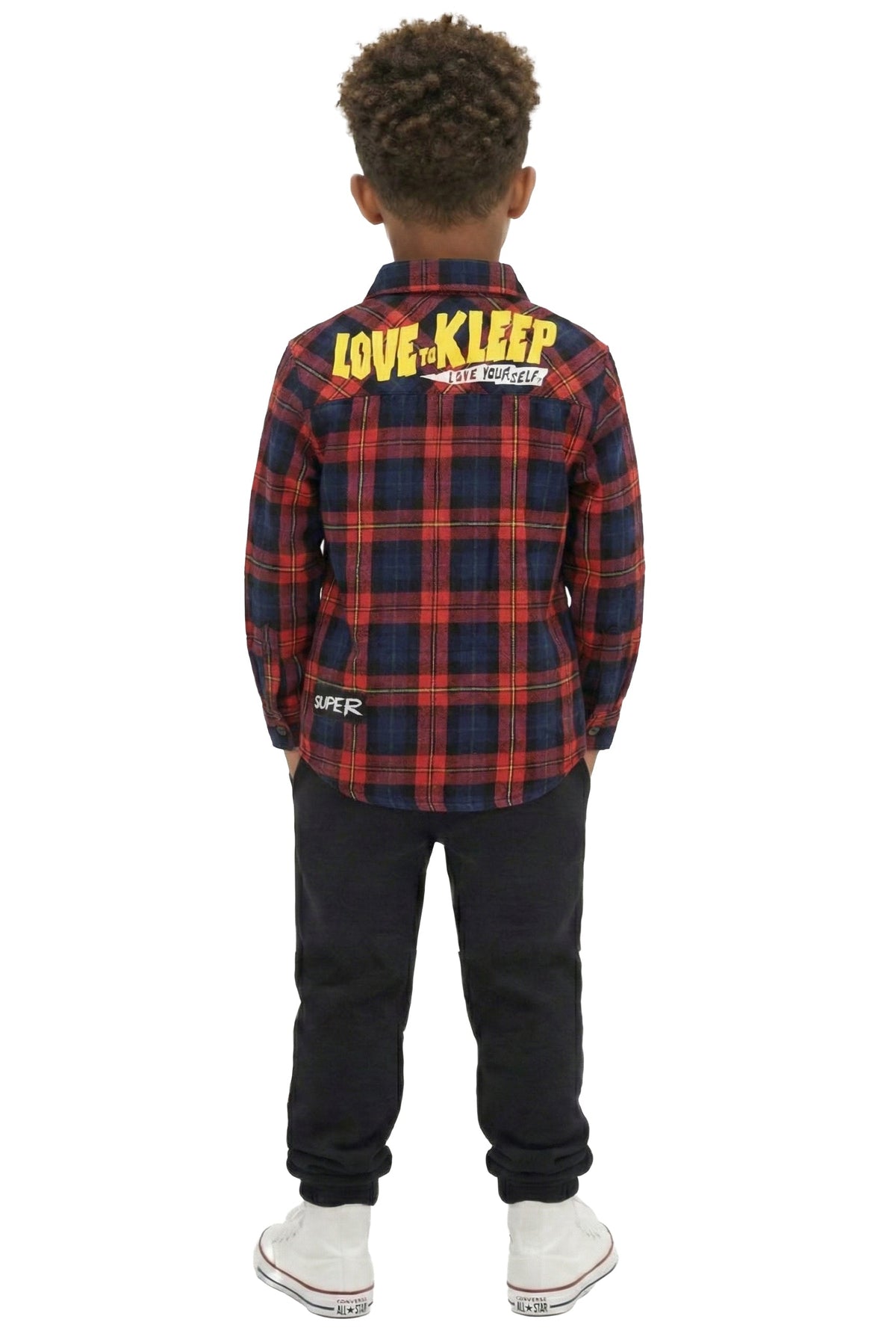FALU Kid's Premium Flannel Button Down Shirt