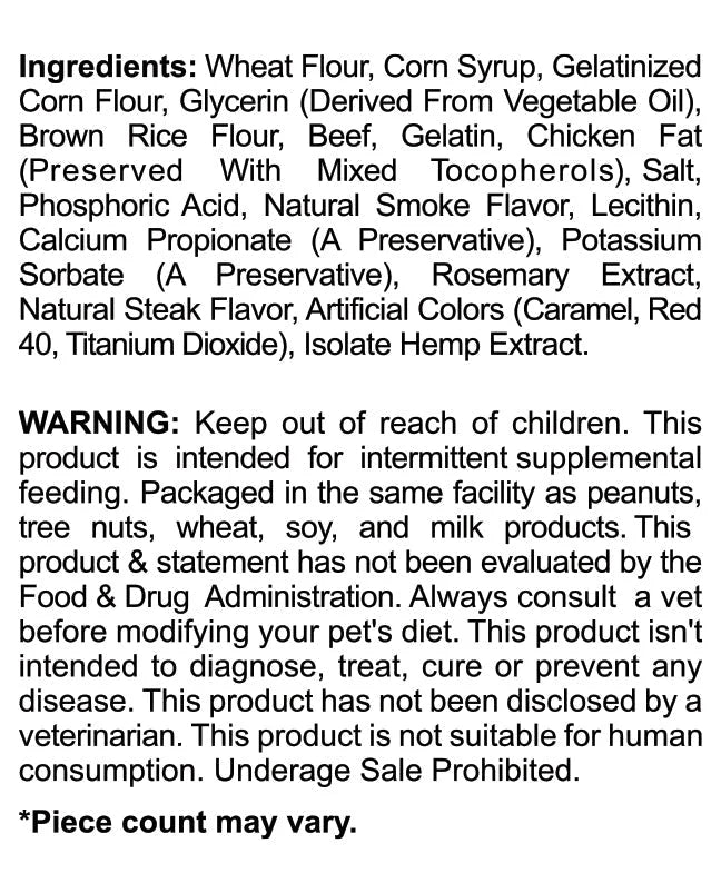 Cookies - CBD Pet Treat 16oz 200mg - Soft Chew - Baked Bones