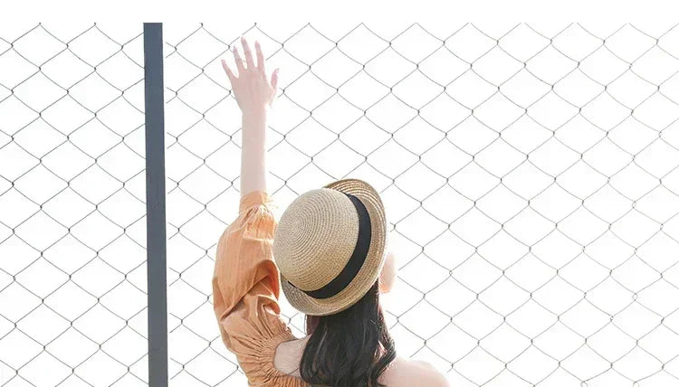 Hats For Women Summer Sun Protection Straw Hat Female Round Top Curled Brim Parent Child Student Sunshade Travel