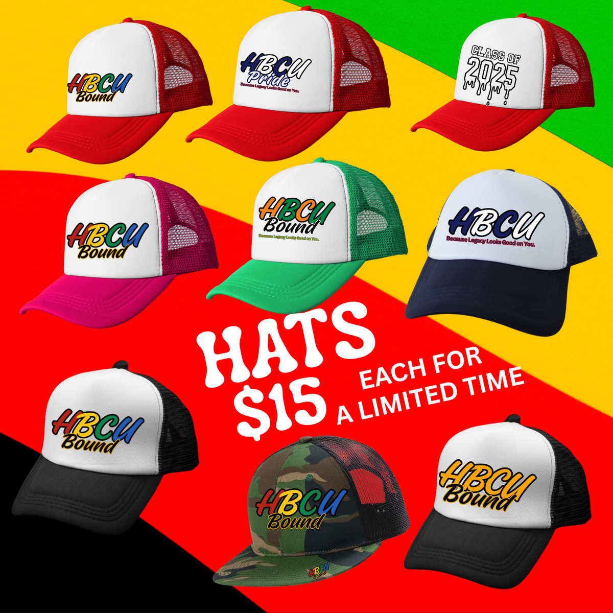 Legacy Looks Good | HBCU Pride Trucker Hat | Wear Your Culture & Your Crown