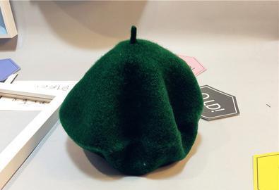 Baby Hat Beret British Painter Bud Of Pure Wool Cap For Girls In Modern New Retro Design