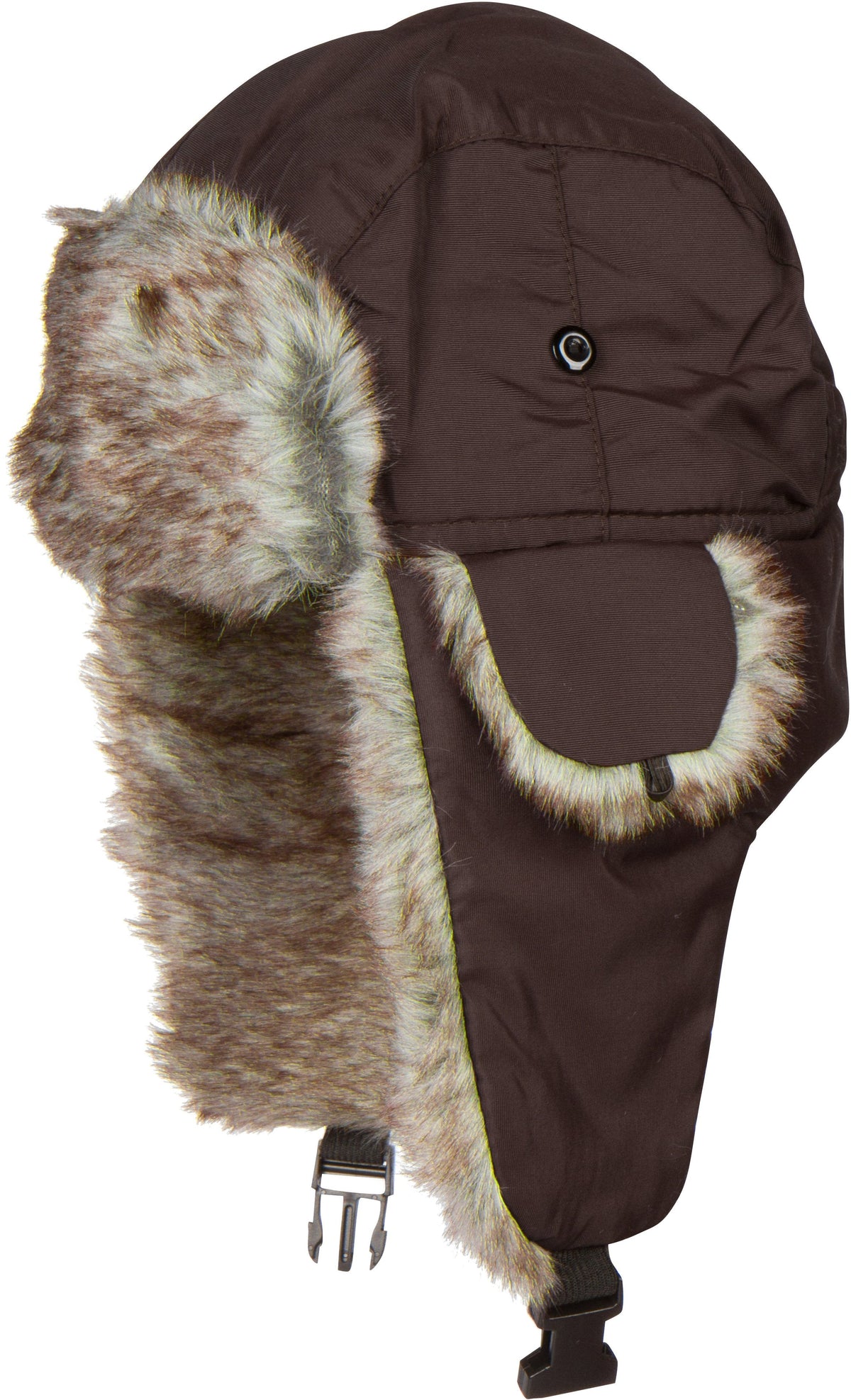 Sakkas Unisex Faux Fur Lined Trapper Ushanka Hat with Ear Flaps