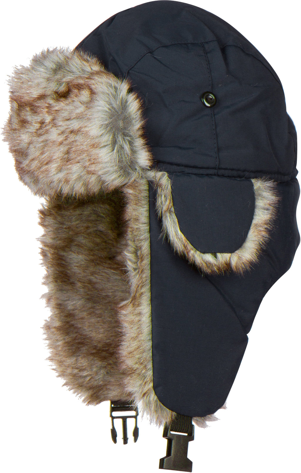 Sakkas Unisex Faux Fur Lined Trapper Ushanka Hat with Ear Flaps