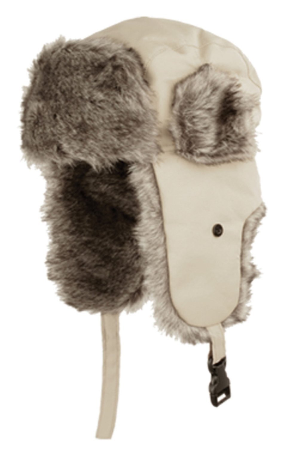 Sakkas Unisex Faux Fur Lined Trapper Ushanka Hat with Ear Flaps