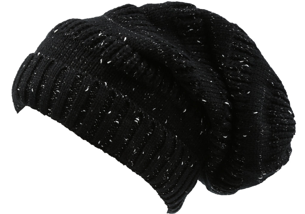 Sakkas Kase Unisex Striped Knit Fisherman Slouchy Beanie Hat