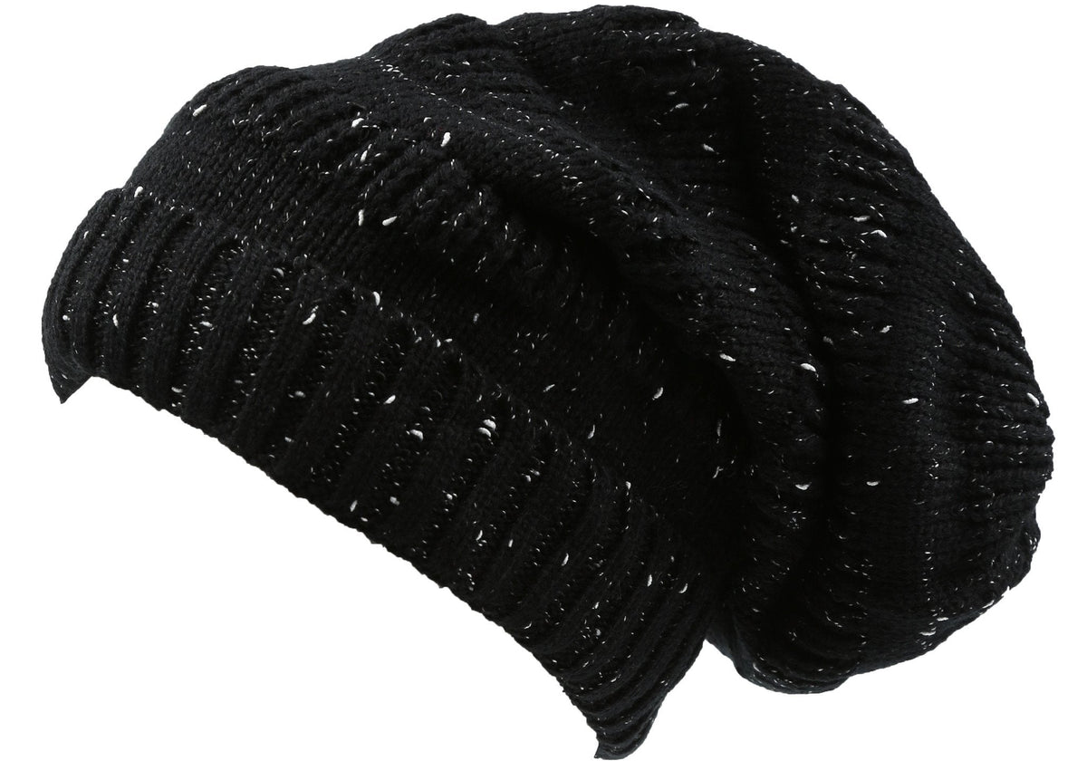 Sakkas Kase Unisex Striped Knit Fisherman Slouchy Beanie Hat