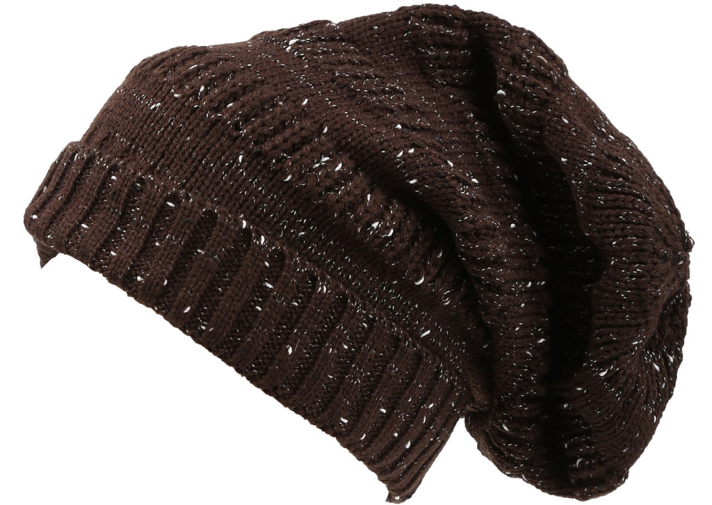 Sakkas Kase Unisex Striped Knit Fisherman Slouchy Beanie Hat