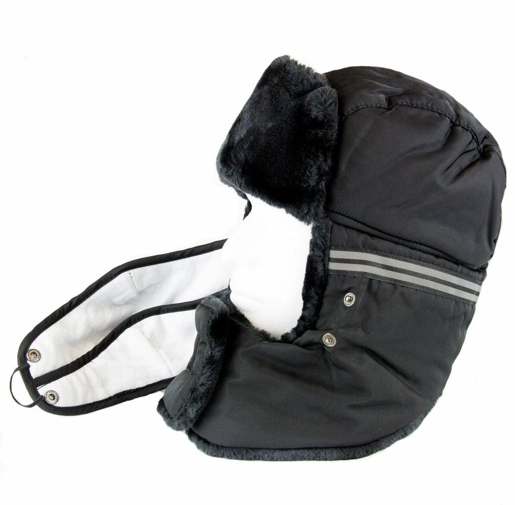 Sakkas Dab Unisex Faux Fur Trapper Ushanka Hat with Removable Mask