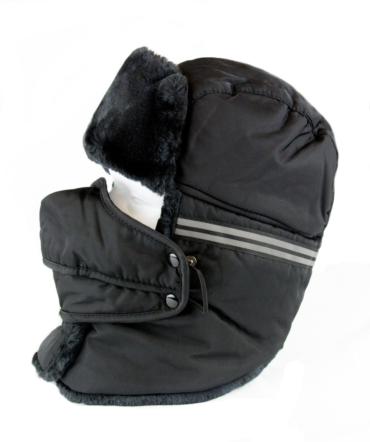Sakkas Dab Unisex Faux Fur Trapper Ushanka Hat with Removable Mask