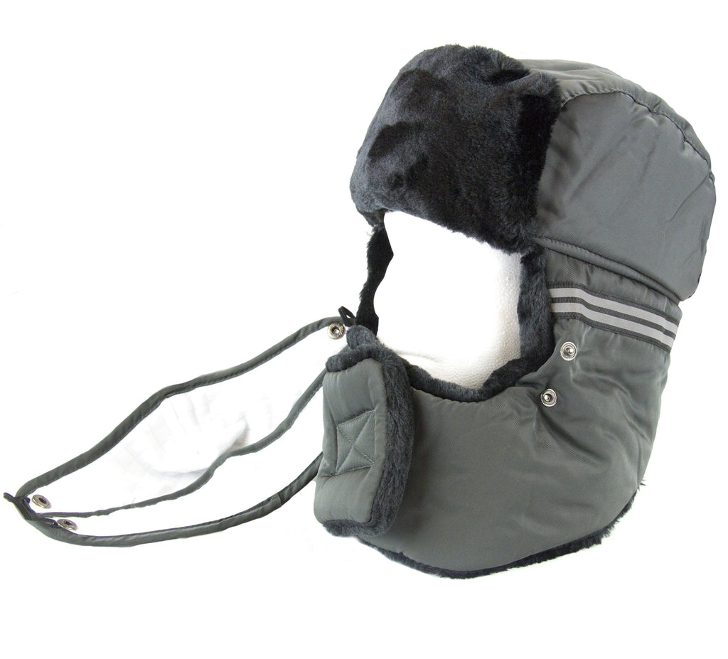 Sakkas Dab Unisex Faux Fur Trapper Ushanka Hat with Removable Mask