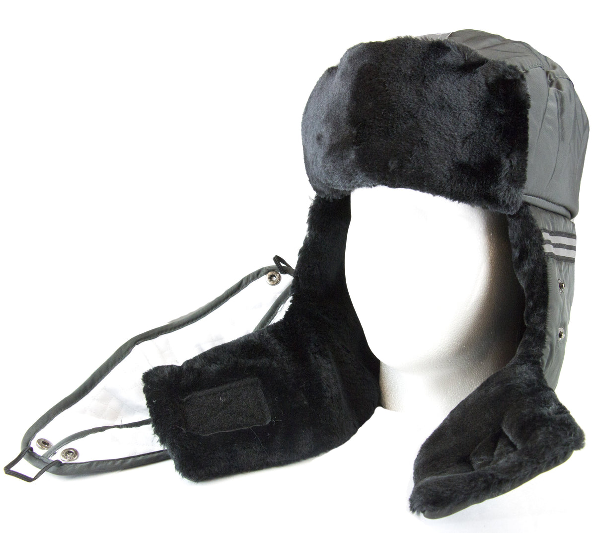Sakkas Dab Unisex Faux Fur Trapper Ushanka Hat with Removable Mask