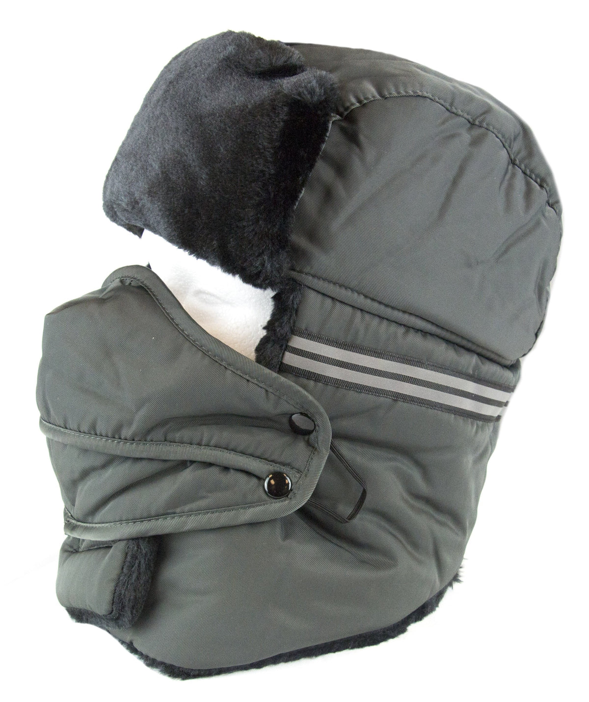 Sakkas Dab Unisex Faux Fur Trapper Ushanka Hat with Removable Mask