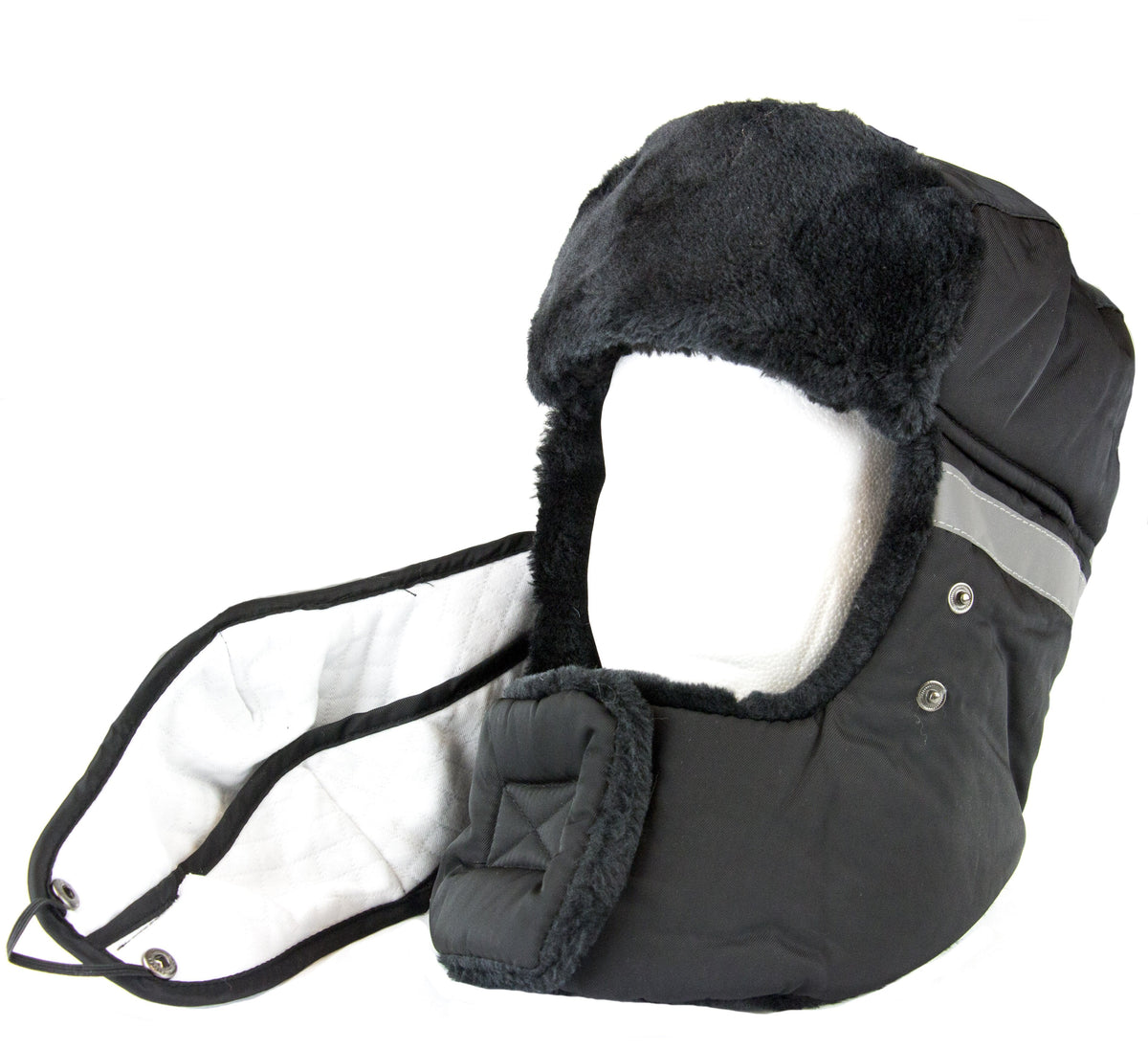 Sakkas Dab Unisex Faux Fur Trapper Ushanka Hat with Removable Mask