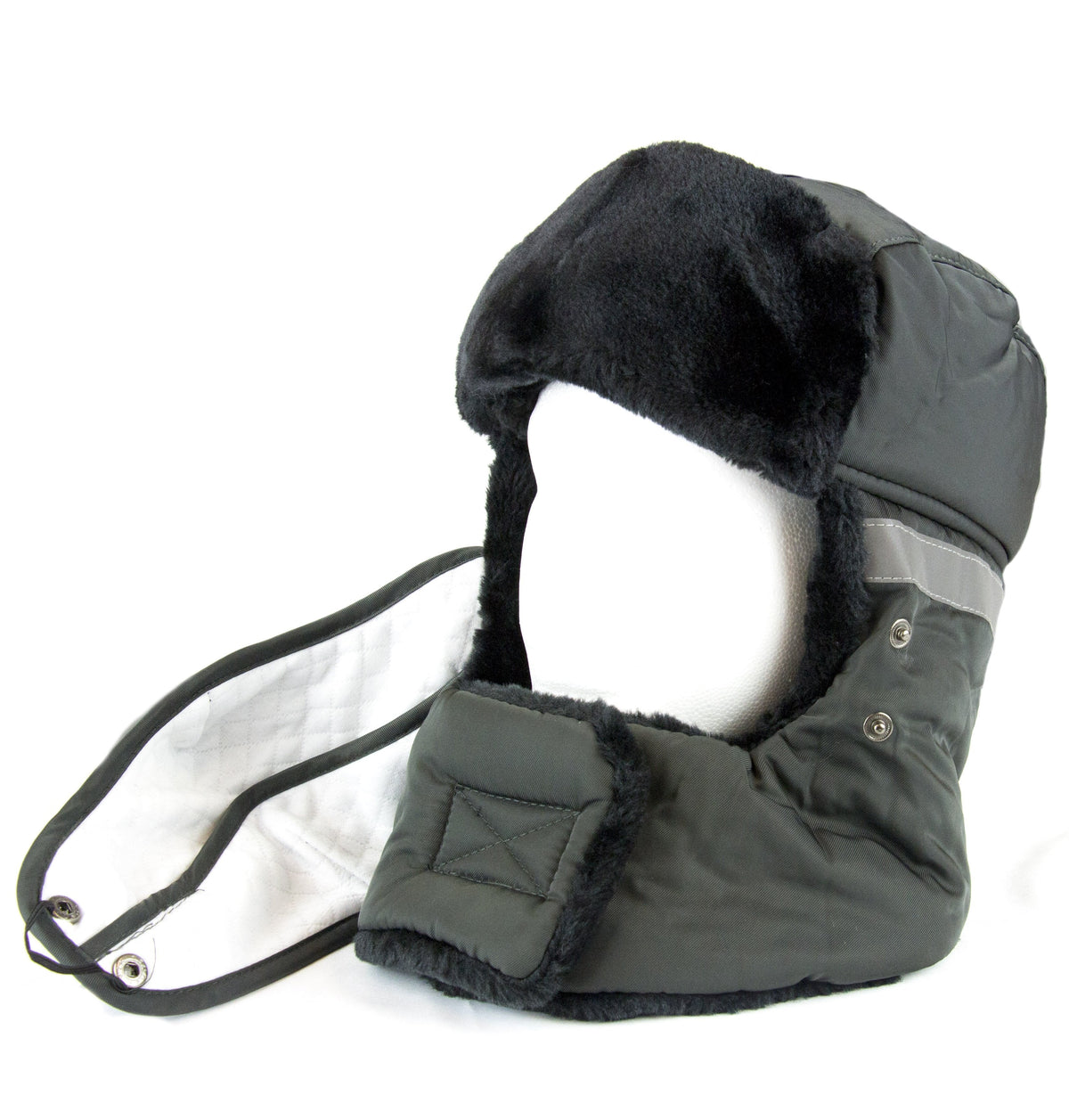 Sakkas Dab Unisex Faux Fur Trapper Ushanka Hat with Removable Mask