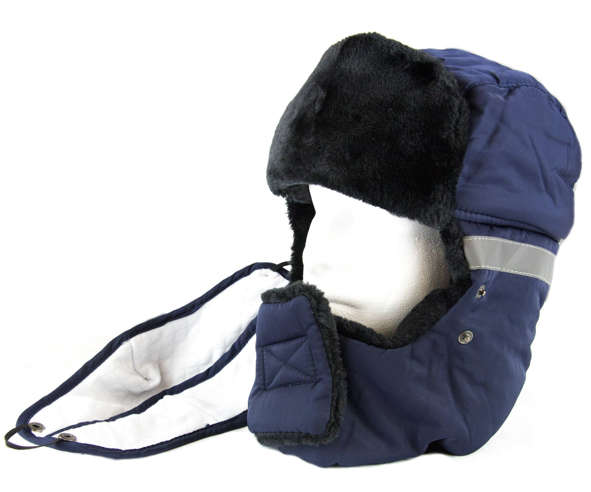 Sakkas Dab Unisex Faux Fur Trapper Ushanka Hat with Removable Mask