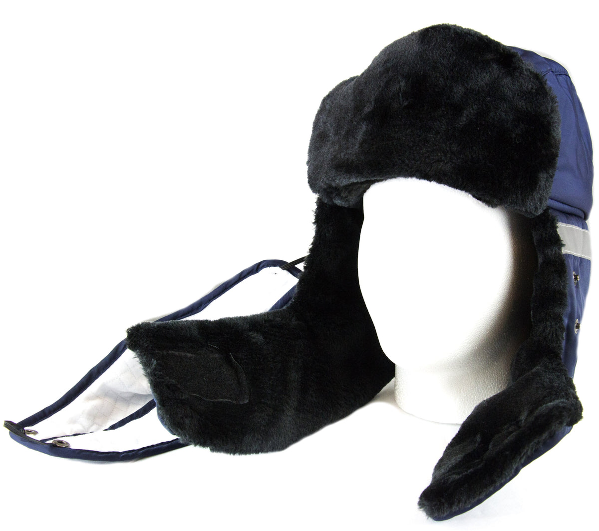 Sakkas Dab Unisex Faux Fur Trapper Ushanka Hat with Removable Mask