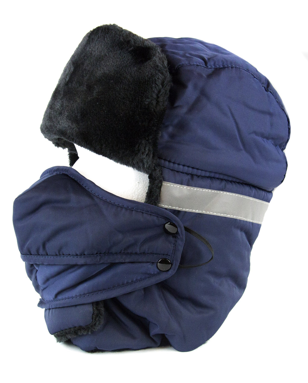 Sakkas Dab Unisex Faux Fur Trapper Ushanka Hat with Removable Mask