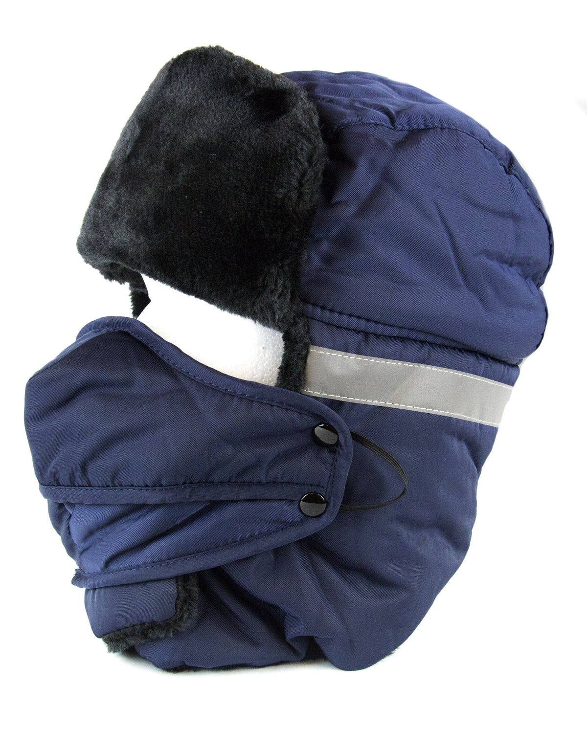 Sakkas Dab Unisex Faux Fur Trapper Ushanka Hat with Removable Mask