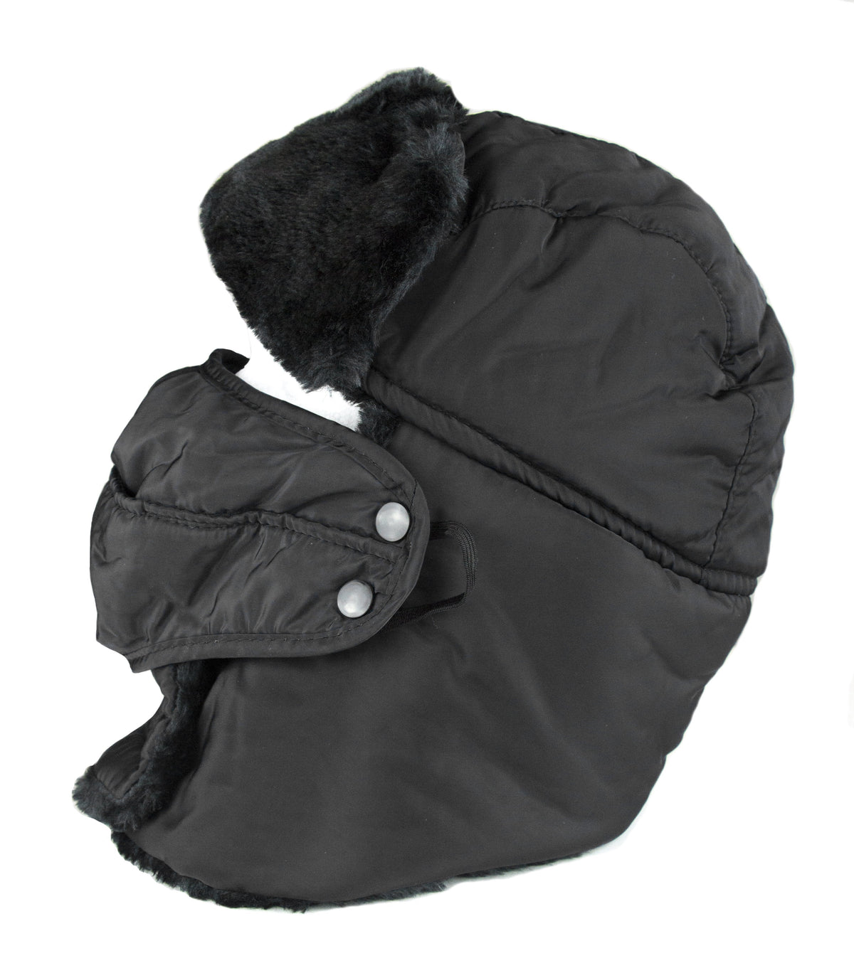 Sakkas Dab Unisex Faux Fur Trapper Ushanka Hat with Removable Mask