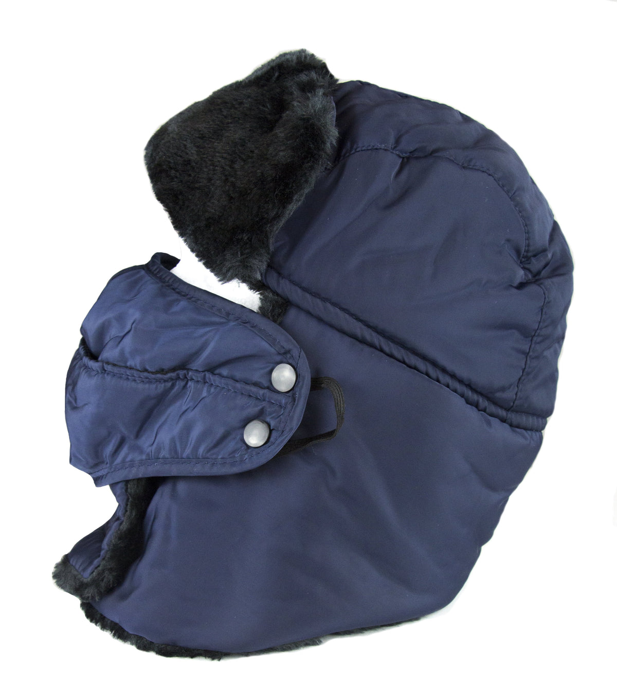Sakkas Dab Unisex Faux Fur Trapper Ushanka Hat with Removable Mask